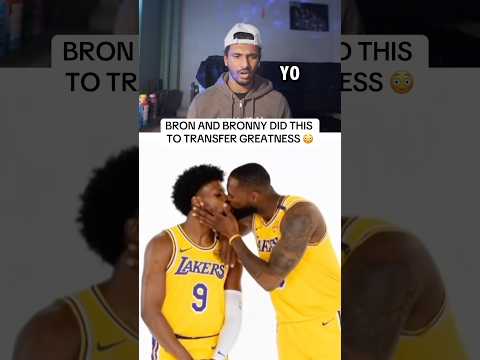 Bron And Bronny Did This To TRANSFER GREATNESS 😳 #nba #lebronjames #basketball #shorts