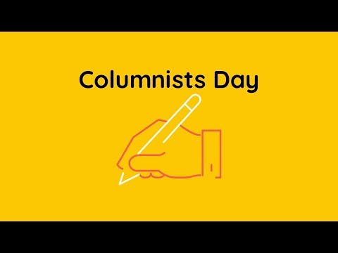 Columnists Day Video Template (Editable)
