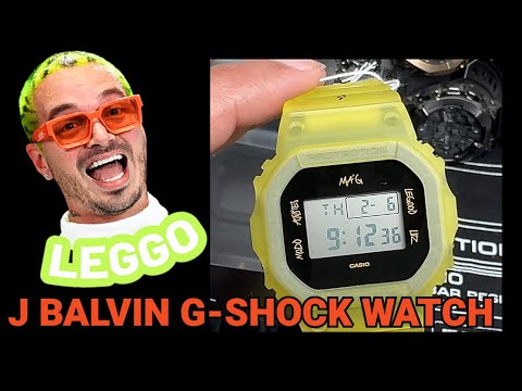 J BALVIN x G-Shock Watch - First EVER in the History of Casio - DWE5600JB-1A9 - HIGHLY CUSTOMIZABLE