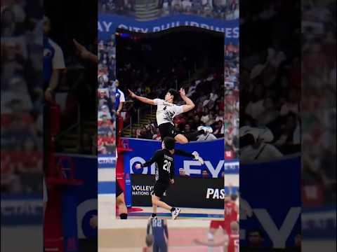 Miyaura’s Monster Serve STUNS Everyone! 💥 Japan Volleyball 🇯🇵🔥 #shorts #volleyball