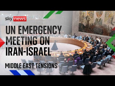 Watch: UN Emergency Security Council meet as Middle East tensions rise between Israel and Iran