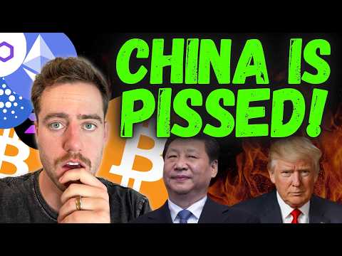 CHINA&#039;S NEW THREAT TO THE WORLD! BITCOIN MOVING UP WHILE STOCKS CRASH!!