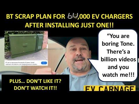 BT SCRAP PLAN TO PROVIDE 60,000 EV CHARGERS ON STREET CORNERS ONE YEAR AFTER STARTING!!