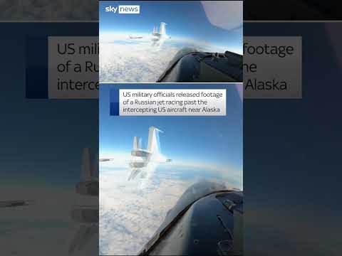 Russian jet&#039;s close call with US military plane