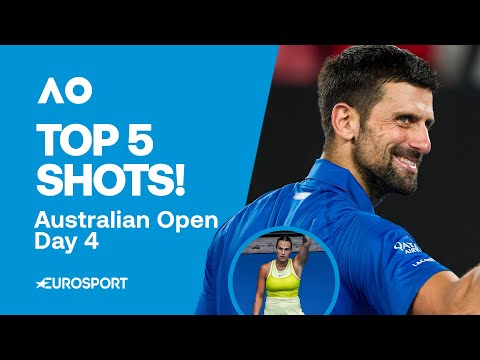 Top 5 Shots Day 4 - Djokovic, Sabalenka &amp; MORE! 🔥 | Australian Open 2025 Highlights 🇦🇺