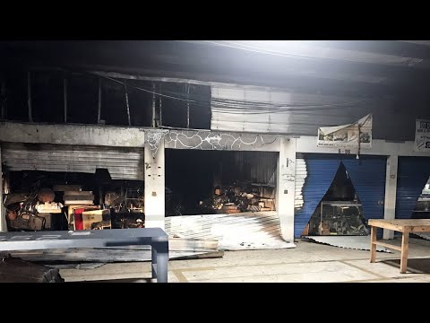 Flea market fire damages several businesses