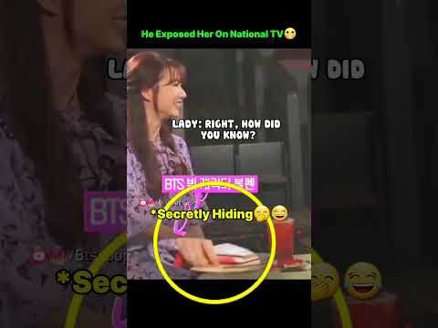 He exposed her on national TV😬 #bts #taehyung #parkseojoon