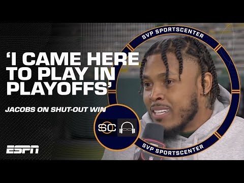 I CAME HERE TO PLAY IN THE PLAYOFFS! 💪 Josh Jacobs reacts to Packers&#039; SHUTOUT WIN | SC with SVP