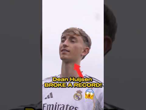Dean HUIJSEN BROKE A Real Madrid RECORD!🤯