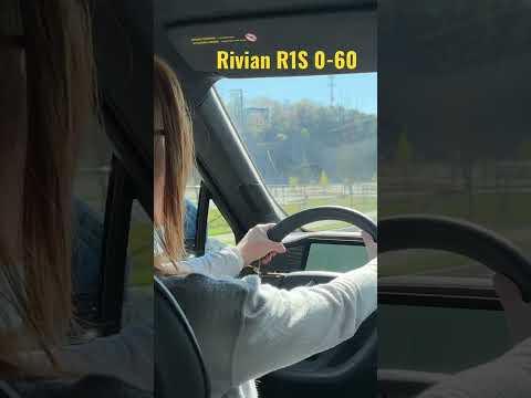 Rivian R1S 0-60 launch! Unbelievable! #rivian #fast #0-60 #ev #sustainability