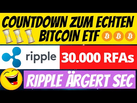 COUNTDOWN zum ECHTEN BITCOIN ETF | RIPPLE ärgert SEC | XRP Update | Polkadot &amp; Kryptowährung News