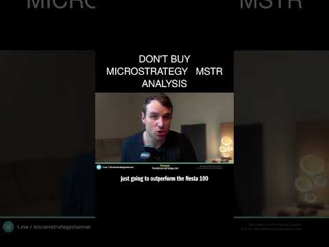 Don&#039;t Buy MicroStrategy ⚠ MSTR Analysis