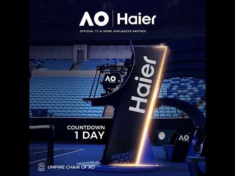 🌟 The Grand Slam Awaits! 🎾#Haier #AO2025 #AusOpen #PlayWithTheNumberOnes