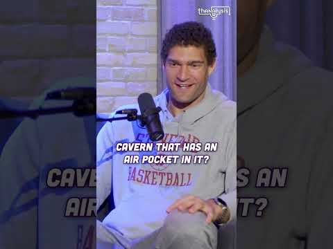 How to fend off a shark with Brook Lopez 🦈😂 | #thanalysis | #shorts