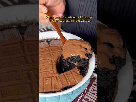 When mom forgets your birthday and makes last minute cake #shorts #viral #mukbang