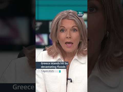 Severe storms have hit various Greek islands causing devastating floods | ITV News