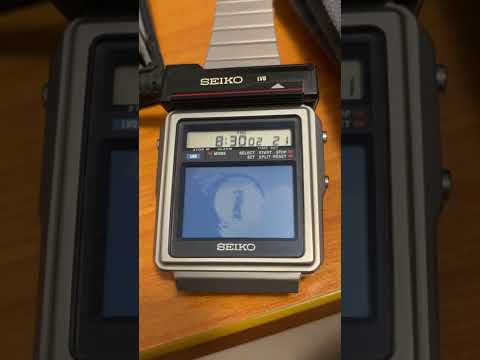 Seiko TV watch playing intro to the 1983 James Bond movie “Octopussy” starring Roger Moore