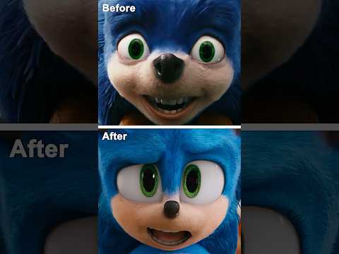 How Fans Saved Ugly Sonic the Hedgehog #sonic #cgl #vfx