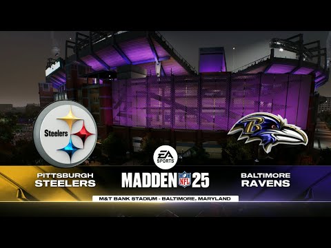 Madden 25 - Pittsburgh Steelers @ Baltimore Ravens - 2024 Playoffs AFC Wild Card