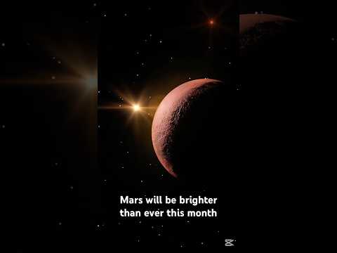 Mars is about to shine brighter than ever! 🌌 Don’t miss this rare cosmic event! #marsvideo