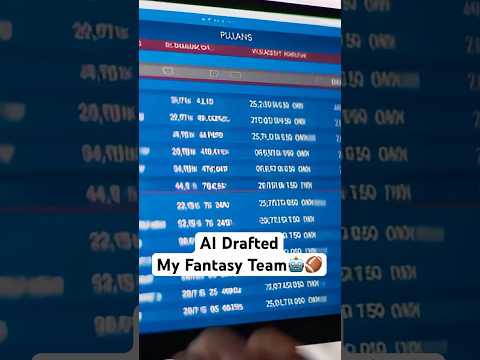 I Used AI to Draft My Fantasy Team… Did It Work?