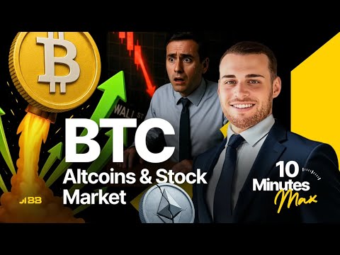 Bitcoin Pumps 👀🚀 Altcoins wake up &amp; Stocks on Edge | 10 MINUTES MAX