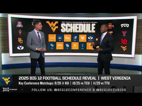 West Virginia Mountaineers&#039; 2025 Big 12 Football Schedule Release | Inside the 12
