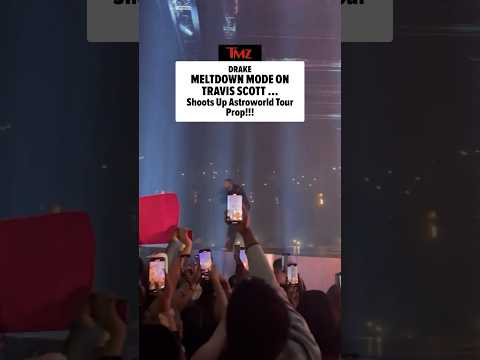 SHOTS FIRED 😱 #Drake sent #TravisScott a very clear message during his latest tour stop!