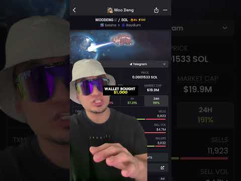 300X on $MOODENG!! #crypto #memecoin #solana #moodeng