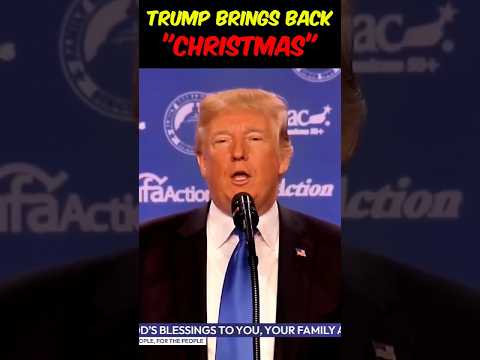 Trump&#039;s SURPRISING Role in Bringing Back CHRISTMAS Cheer! 🎁 #christmas