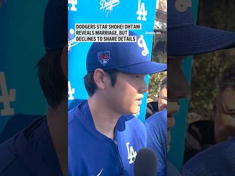Dodgers star Shohei Ohtani reveals marriage, but declines to share details