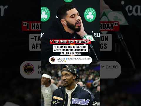 Tatum had some free time to clap back 😅 (via @CelticsCLNS)