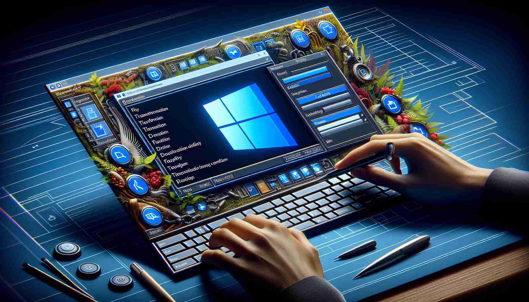 Generate a high-definition, realistic digital image showcasing the updated file explorer appearance post a controversial update in the Windows 11 operating system. The image should highlight the transformation elicited by this system update, focusing on key elements such as toolbar layout, icon designs, and navigational features.