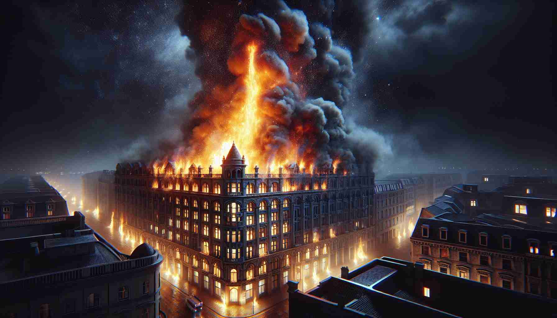 Building Blaze Shocks Chamberí! No Injuries, But a Dramatic Scene Unfolds