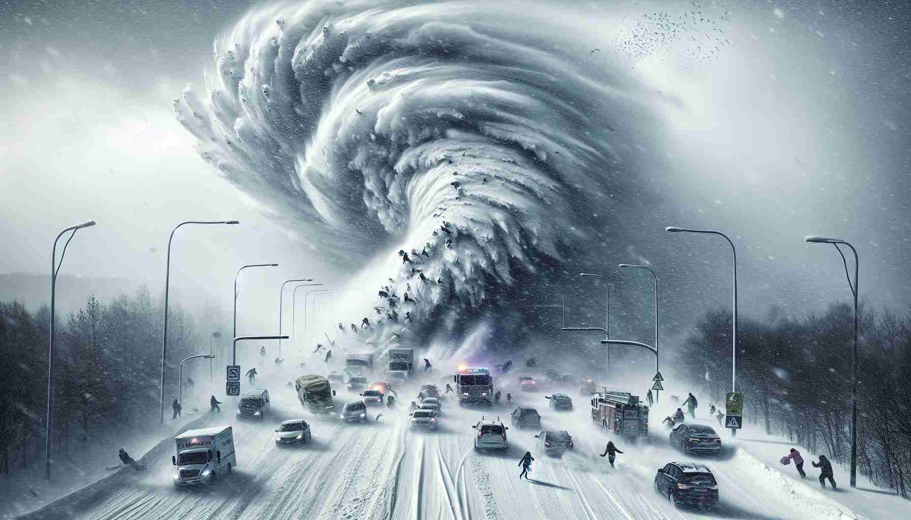 Winter Chaos Unleashed: Snowstorm Wreaks HavocInjuries and Traffic Disruptions Reported