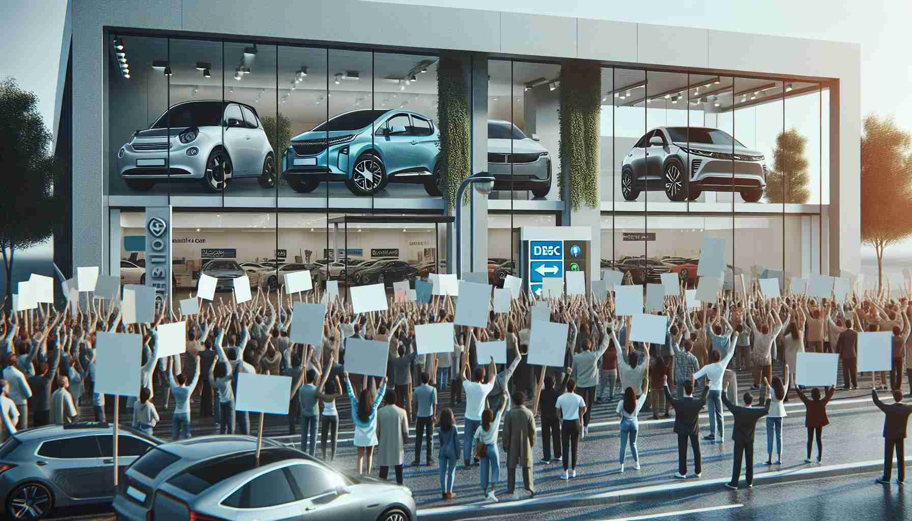 Rallies Outside Tesla Showrooms Ignite a Stir—But Who Were the Protesters?